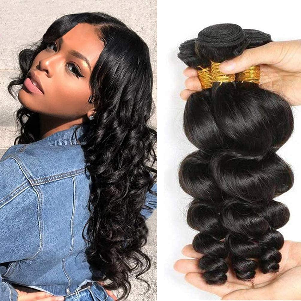 9A Loose Wave Non Remy Human Hair Extensions. 1PC - Ramas Hair And Beauty