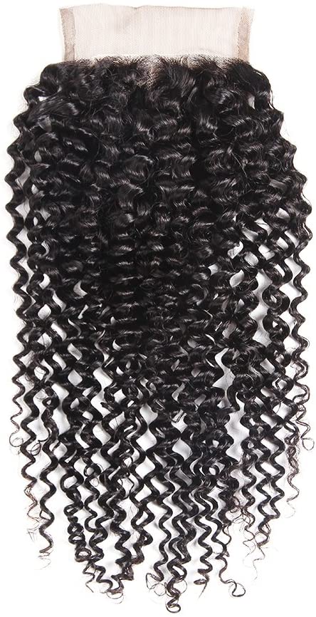10A Closure 4X4 Free Part Kinky Curl Remy Hair Extensions - Ramas Hair And Beauty