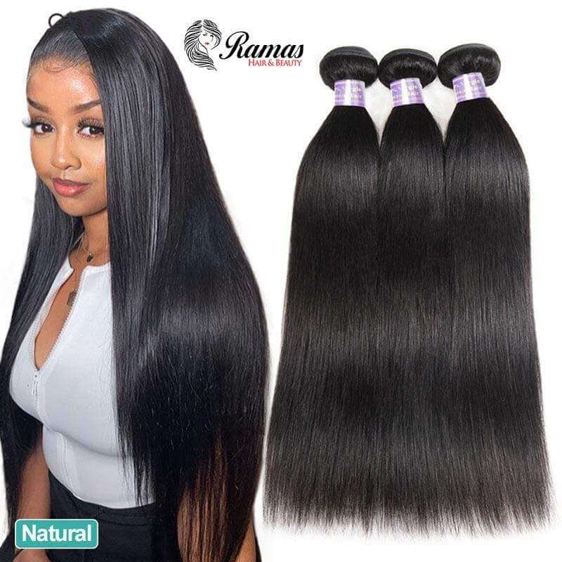 10A Straight Remy Human Hair Extensions. 1PC - Ramas Hair And Beauty