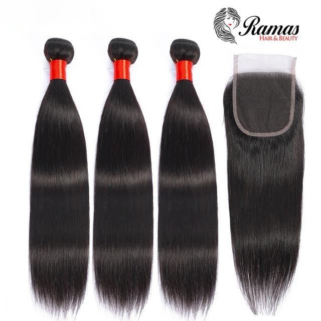 9A Straight Non Remy Human Hair Extensions. 1PC - Ramas Hair And Beauty
