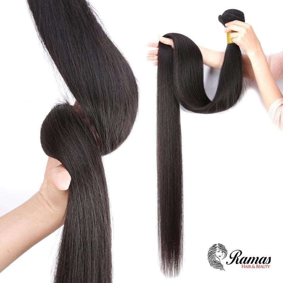 10A Straight Remy Human Hair Extensions. 1PC - Ramas Hair And Beauty