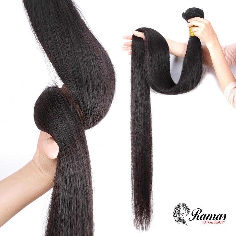 9A Straight Non Remy Human Hair Extensions. 1PC - Ramas Hair And Beauty