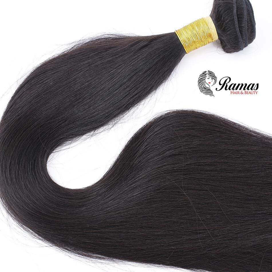 10A Straight Remy Human Hair Extensions. 1PC - Ramas Hair And Beauty