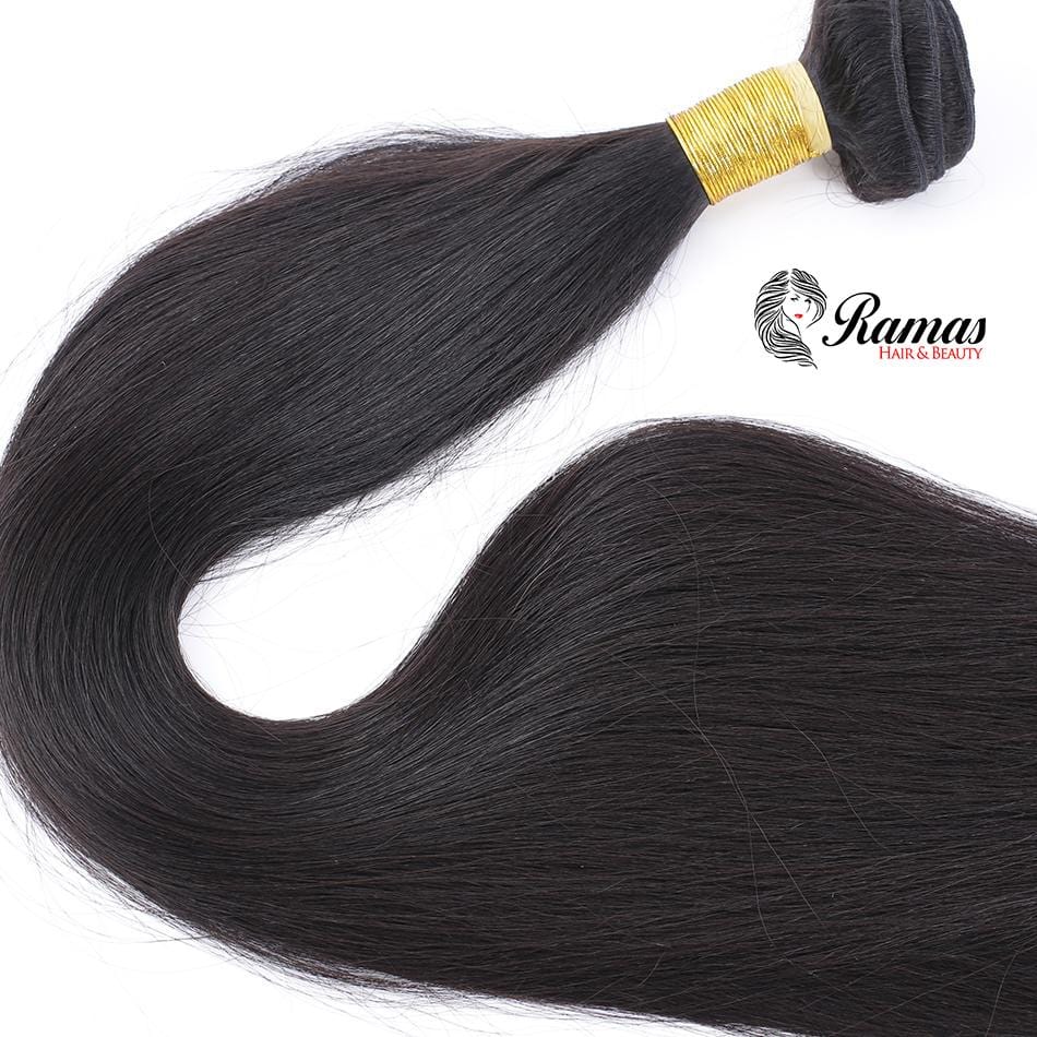 9A Straight Non Remy Human Hair Extensions. 1PC - Ramas Hair And Beauty