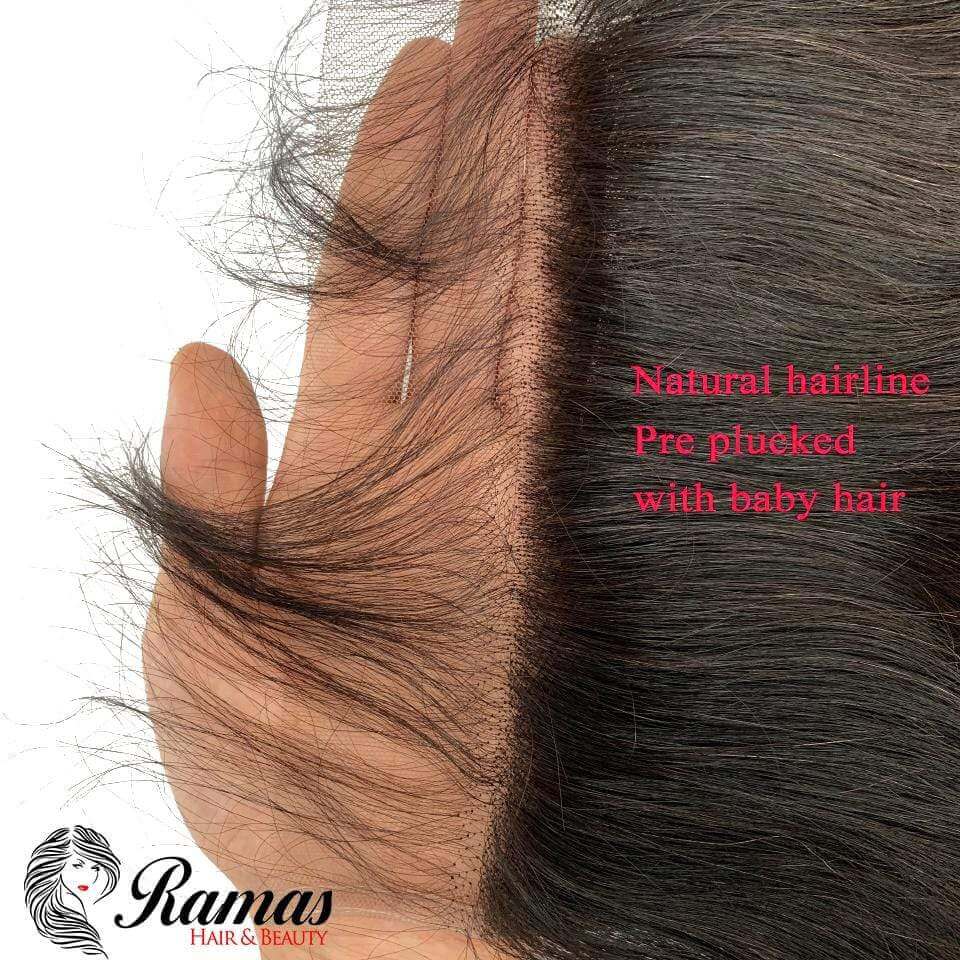 10A Closure Body Wave 4X4 Free Part Remy Hair Extensions. - Ramas Hair And Beauty