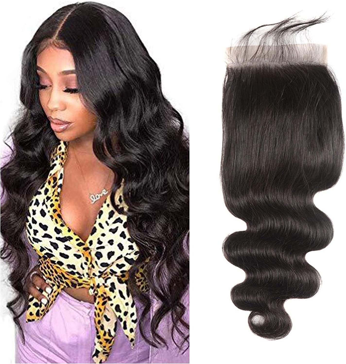 12A Closure 4X4 Free Part Body Wave Virgin Hair Extensions. - Ramas Hair And Beauty