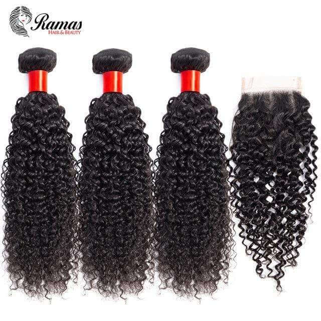 12A Kinky Curl Virgin Human Hair Extensions. 1PC - Ramas Hair And Beauty