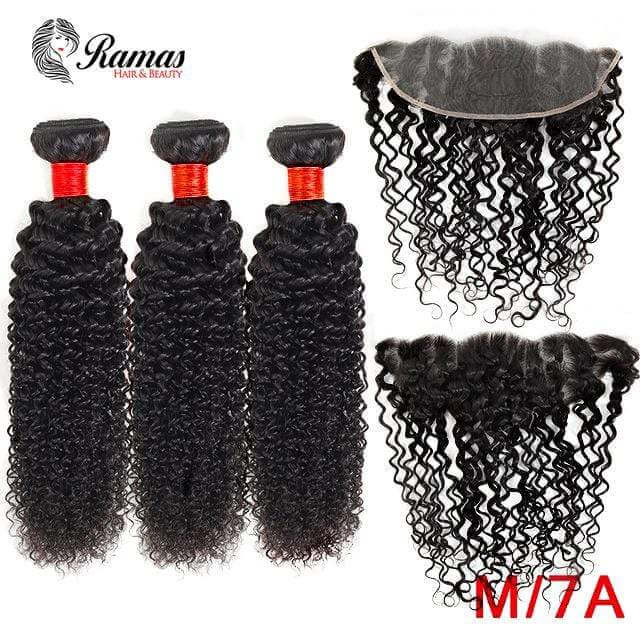 10A Kinky Curl Remy Human Hair Extensions. 1PC - Ramas Hair And Beauty