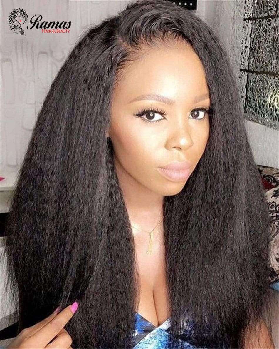 9A Kinky Straight Non Remy Human Hair Extensions. 1PC - Ramas Hair And Beauty