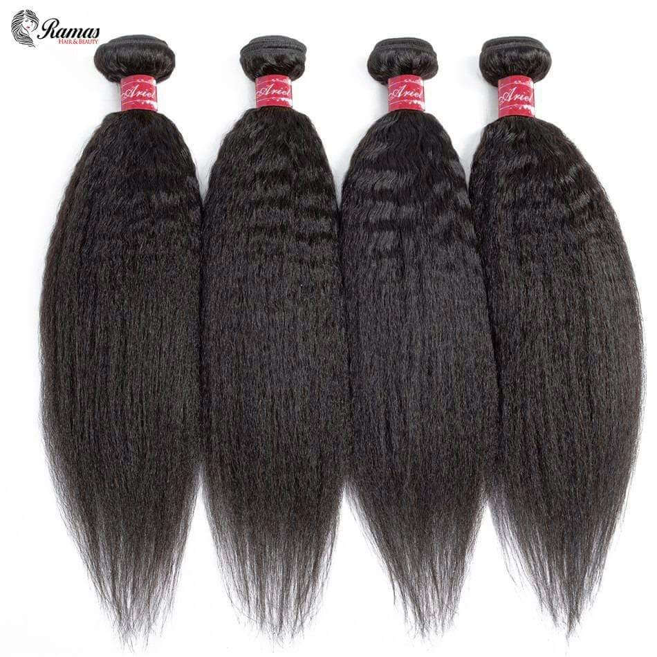 9A Kinky Straight Non Remy Human Hair Extensions. 1PC - Ramas Hair And Beauty