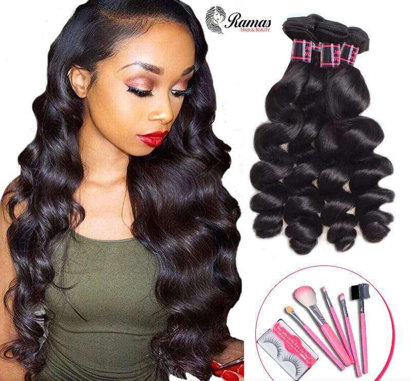 10A Loose Wave Remy Human Hair Extensions. 1PC - Ramas Hair And Beauty