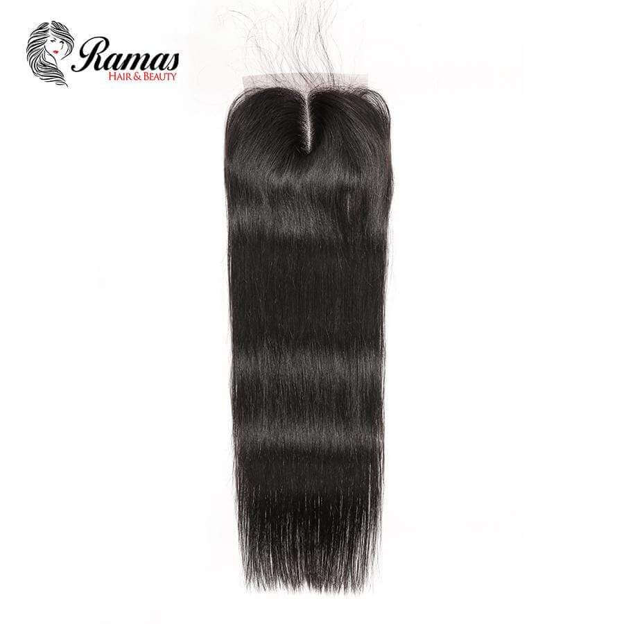 10A Closure 4X4 Free Part Straight Remy Hair Extensions. - Ramas Hair And Beauty
