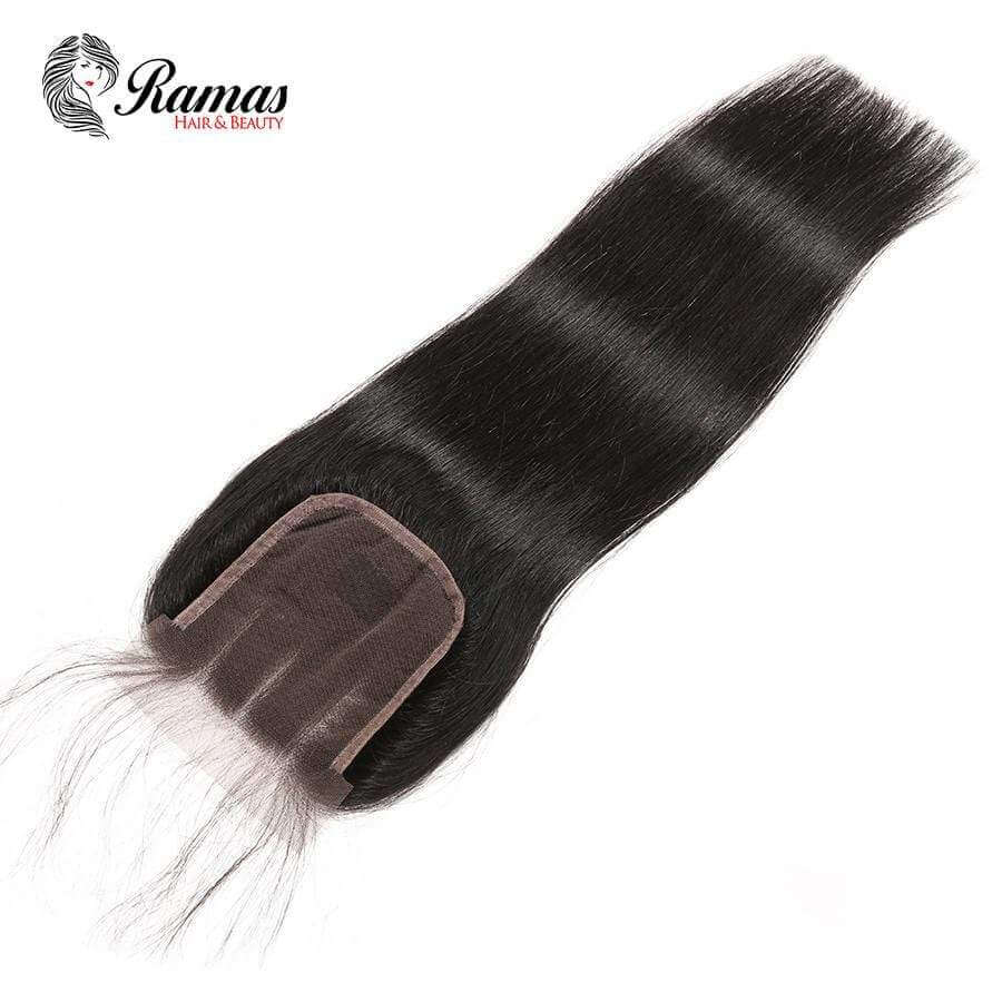 10A Closure 4X4 Free Part Straight Remy Hair Extensions. - Ramas Hair And Beauty