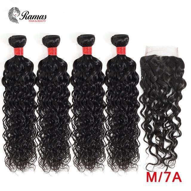 12A Water Wave Virgin Human Hair Extensions. 1PC - Ramas Hair And Beauty