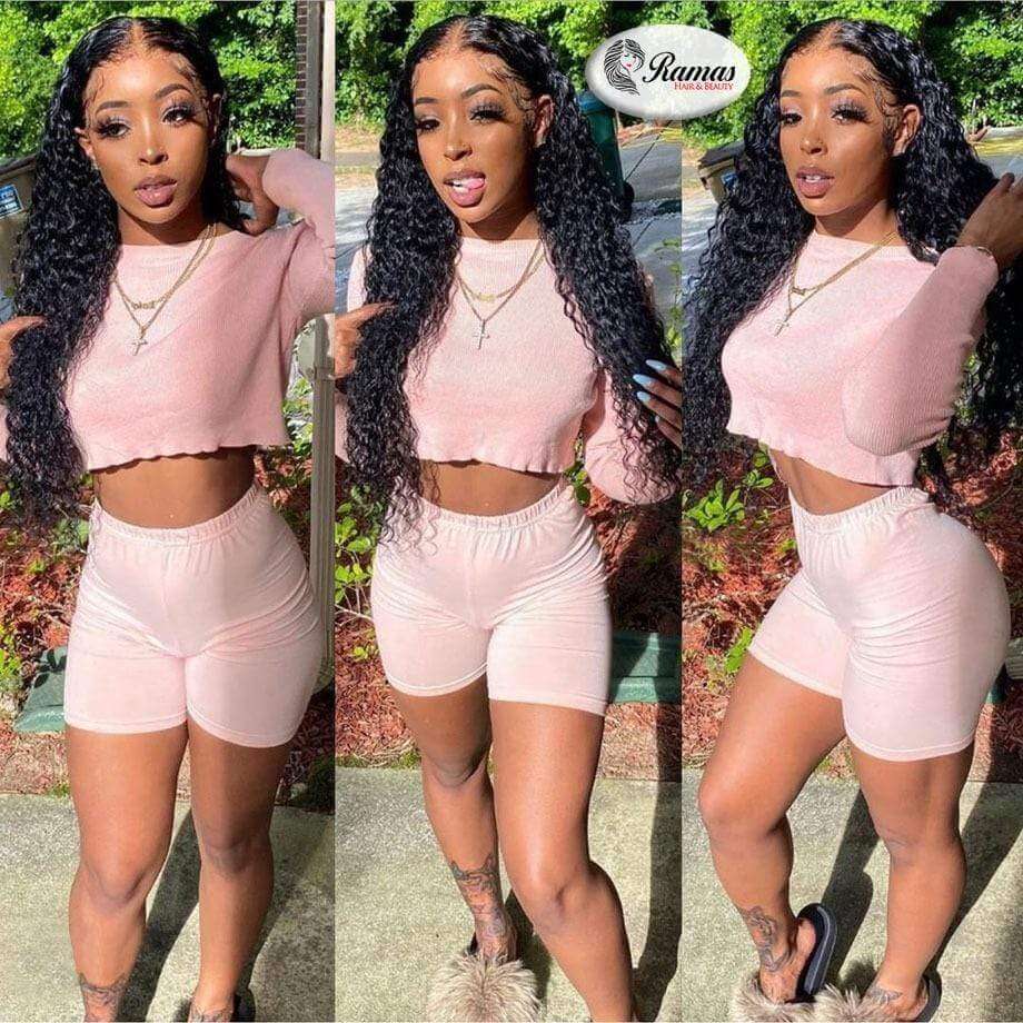 9A Water Wave Non Remy Human Hair Extensions. 1PC - Ramas Hair And Beauty