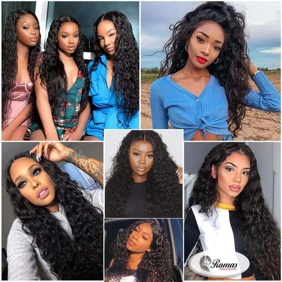 10A Water Wave Remy Human Hair Extensions. 1PC - Ramas Hair And Beauty