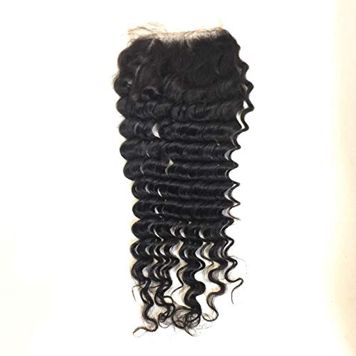 10A Closures Water Wave 5X5 Remy Human Hair Extensions Free Part