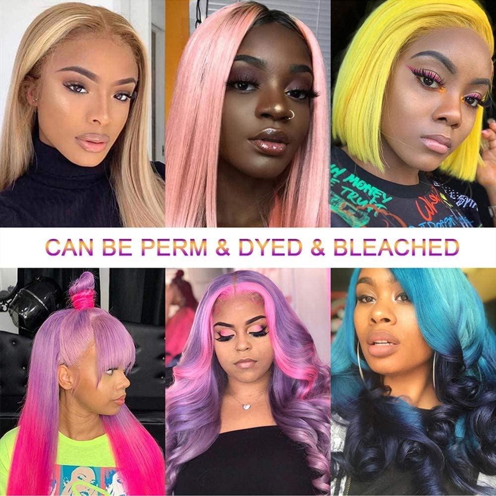 13X4 Wig Lace Fontal Straight Human Hair 150% Density Blonde #613 - Ramas Hair And Beauty