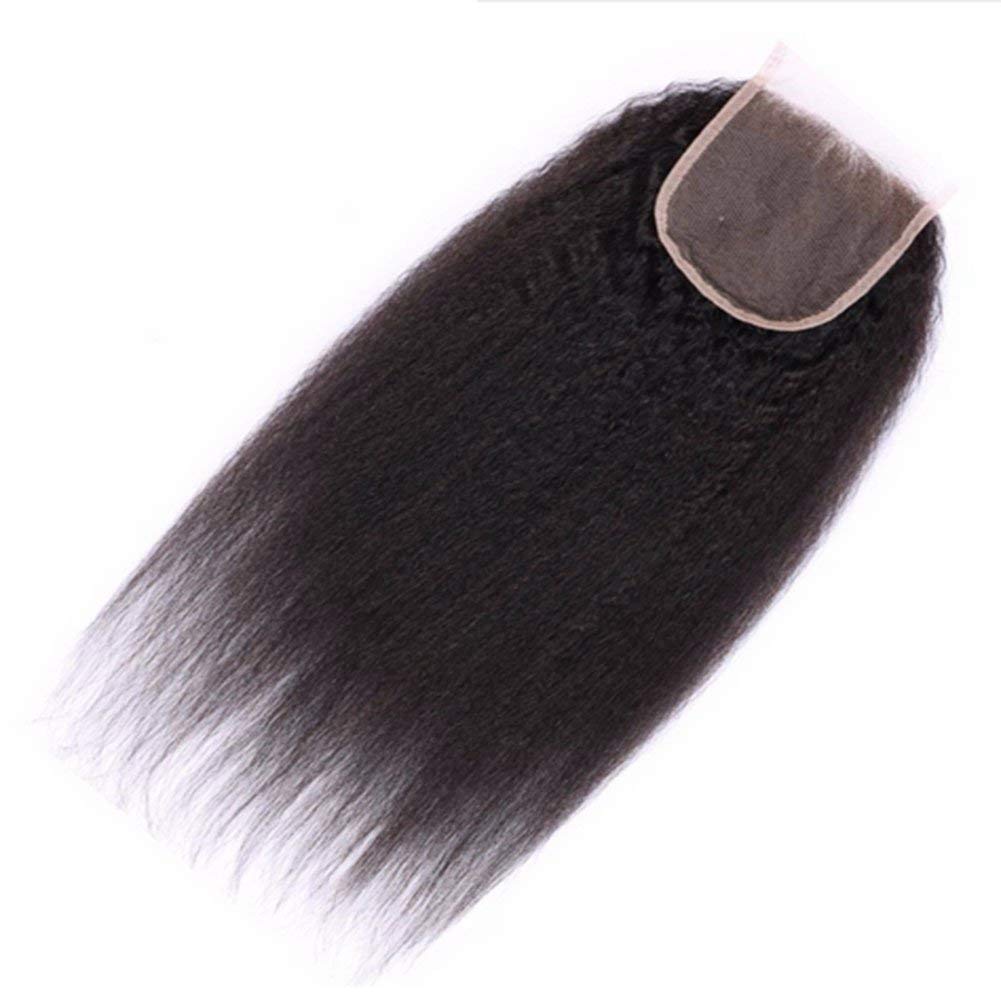 10A Closures Kinky Straight 5X5 Remy Human Hair Extensions Free Part