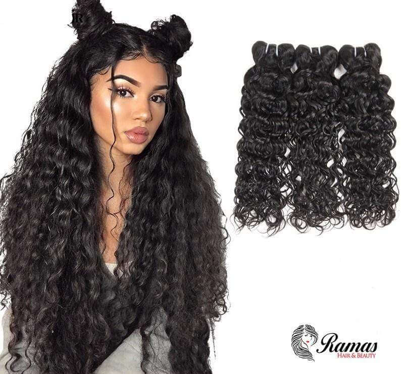 12A Water Wave Virgin Human Hair Extensions. 1PC - Ramas Hair And Beauty
