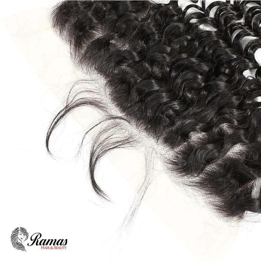 12A Frontal 13X4 Free Part Deep Wave Virgin Hair Extensions. - Ramas Hair And Beauty