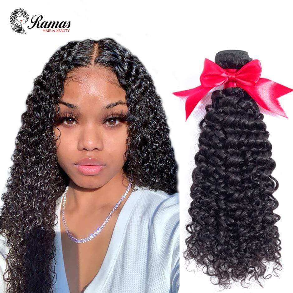 12A Kinky Curl Virgin Human Hair Extensions. 1PC - Ramas Hair And Beauty