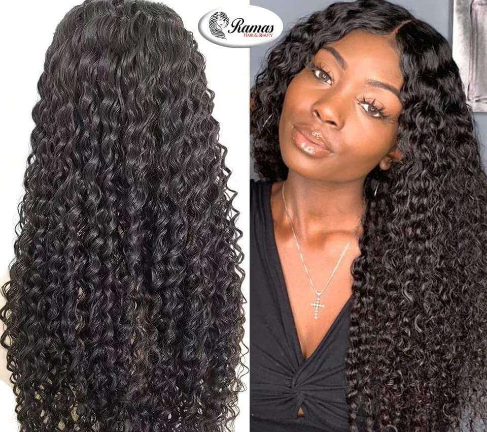 9A Kinky Curl Non Remy Human Hair Extensions. 1PC - Ramas Hair And Beauty