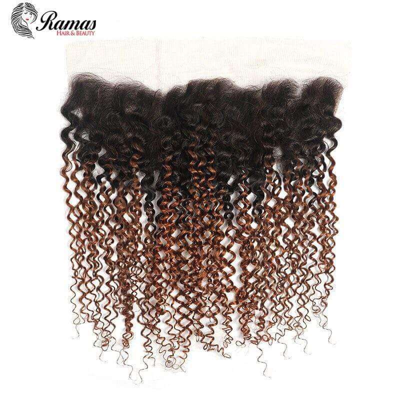 12A Frontal 13X4 Free Part Kinky Curl Virgin Hair Extensions. - Ramas Hair And Beauty