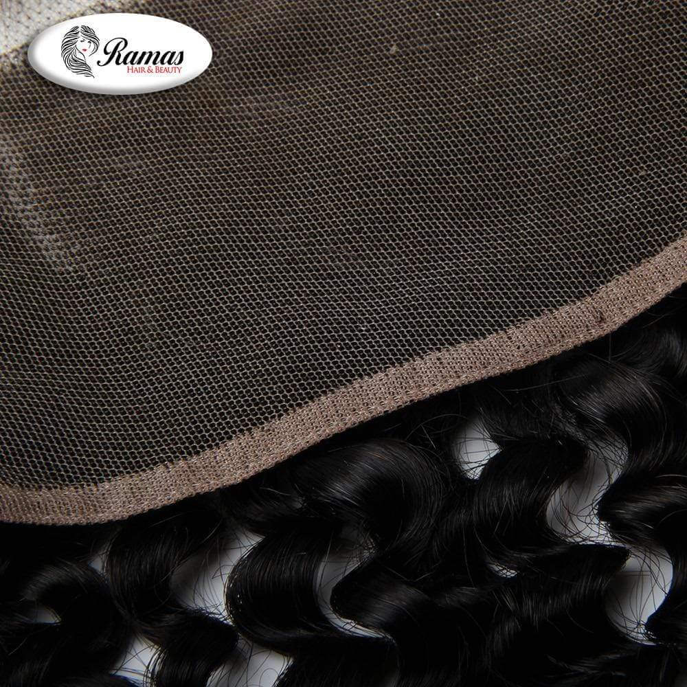 12A Frontal 13X4 Free Part Kinky Curl Virgin Hair Extensions. - Ramas Hair And Beauty