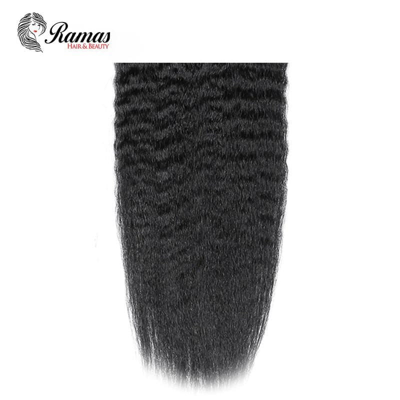 12A Closure 4X4 Free Part Kinky Straight Virgin Hair Extensions. - Ramas Hair And Beauty