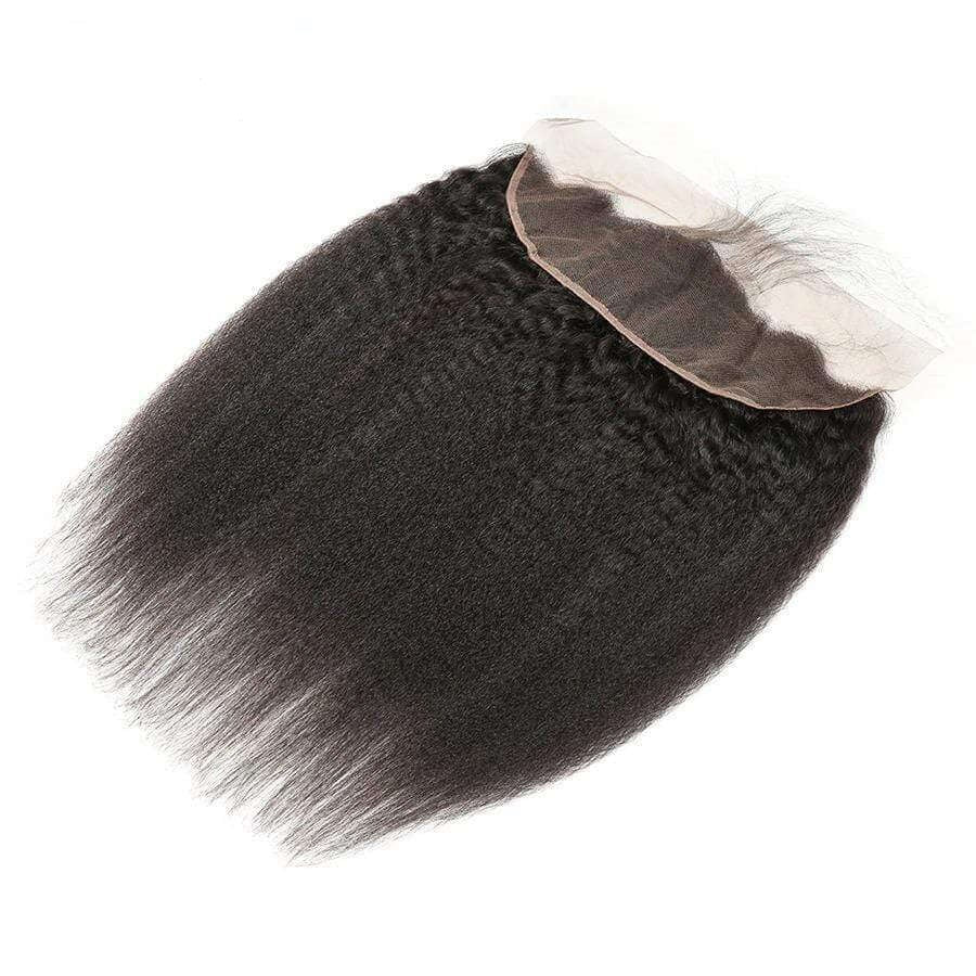 10A Frontal 13X4 Free Part Kinky Straight Remy Hair Extensions. - Ramas Hair And Beauty