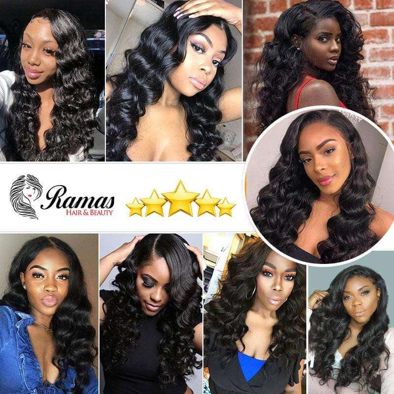 12A Loose Wave Virgin Human Hair Extensions. 1PC - Ramas Hair And Beauty