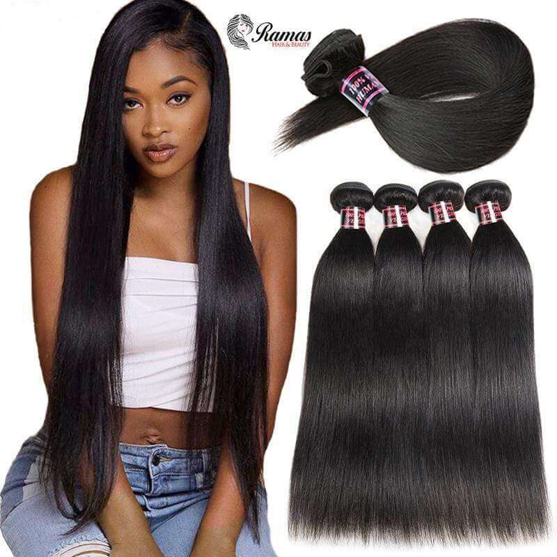 12A Straight Virgin Human Hair Extensions. 1PC Ramas Hair And Beauty