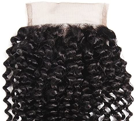 10A Closure 4X4 Free Part Kinky Curl Remy Hair Extensions - Ramas Hair And Beauty