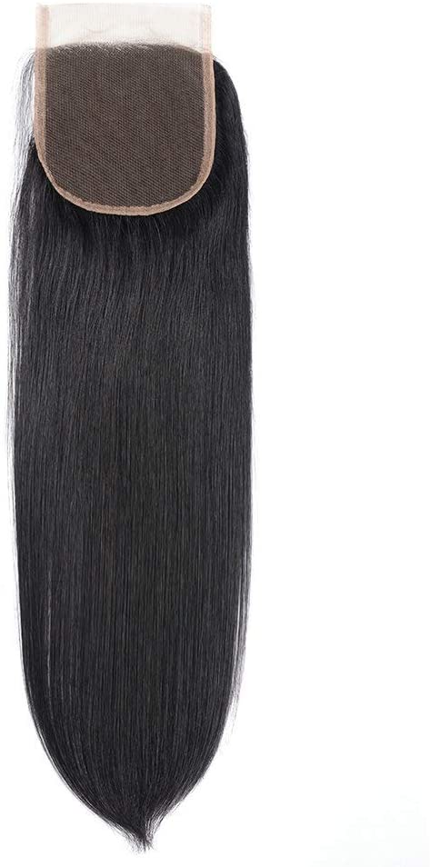 12A Closure 4X4 Free Part Straight Virgin Hair Extensions. - Ramas Hair And Beauty