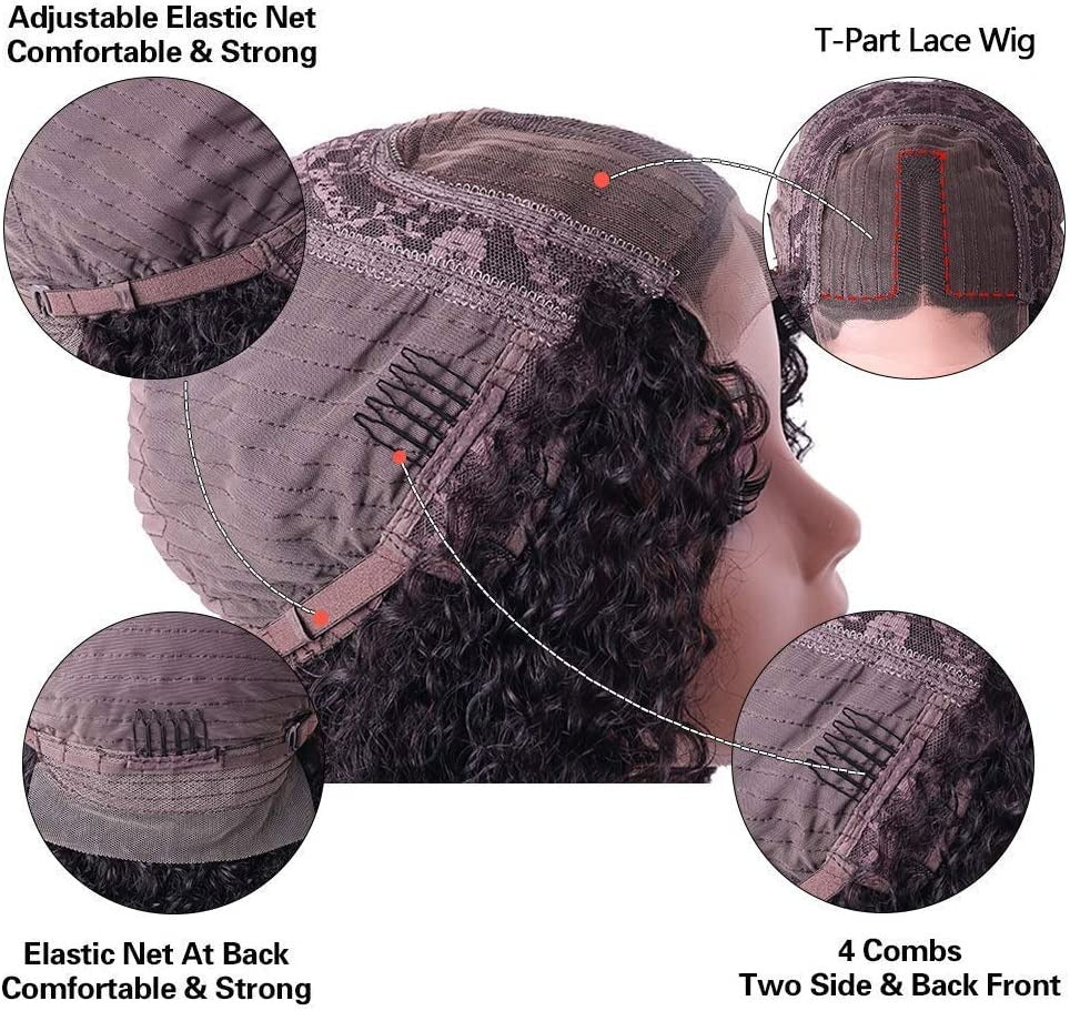 Wig T- Bob Straight Human Hair 150% Density Black #1B - Ramas Hair And Beauty