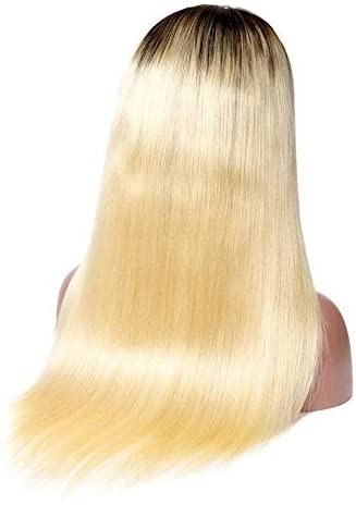 13X4 Wig Lace Fontal Straight Human Hair 150% Density T1B/613 - Ramas Hair And Beauty