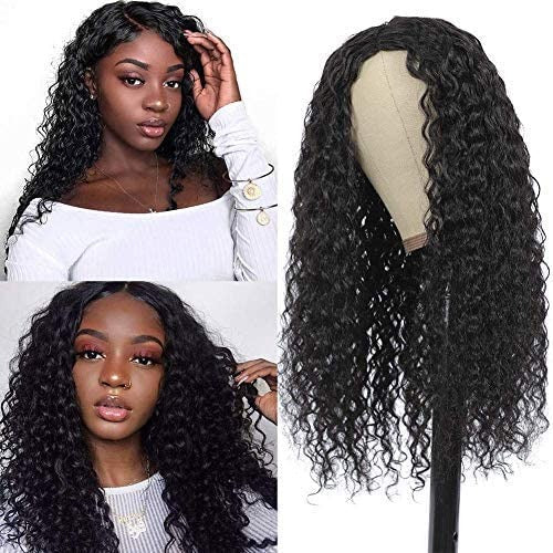 13X4 Wig Lace Fontal Deep Wave Human Hair 150% Density Black T1B - Ramas Hair And Beauty