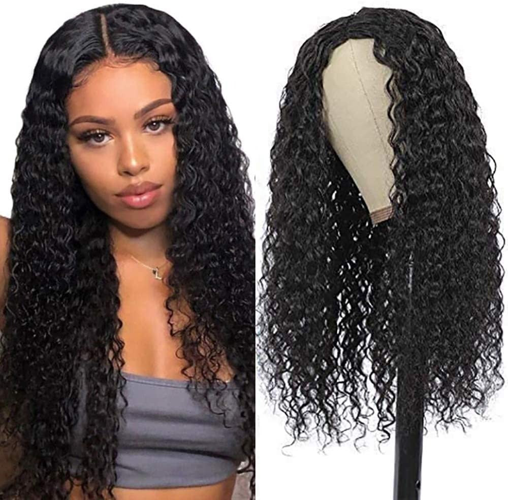 13X4 Wig Lace Fontal Deep Wave Human Hair 150% Density Black T1B - Ramas Hair And Beauty